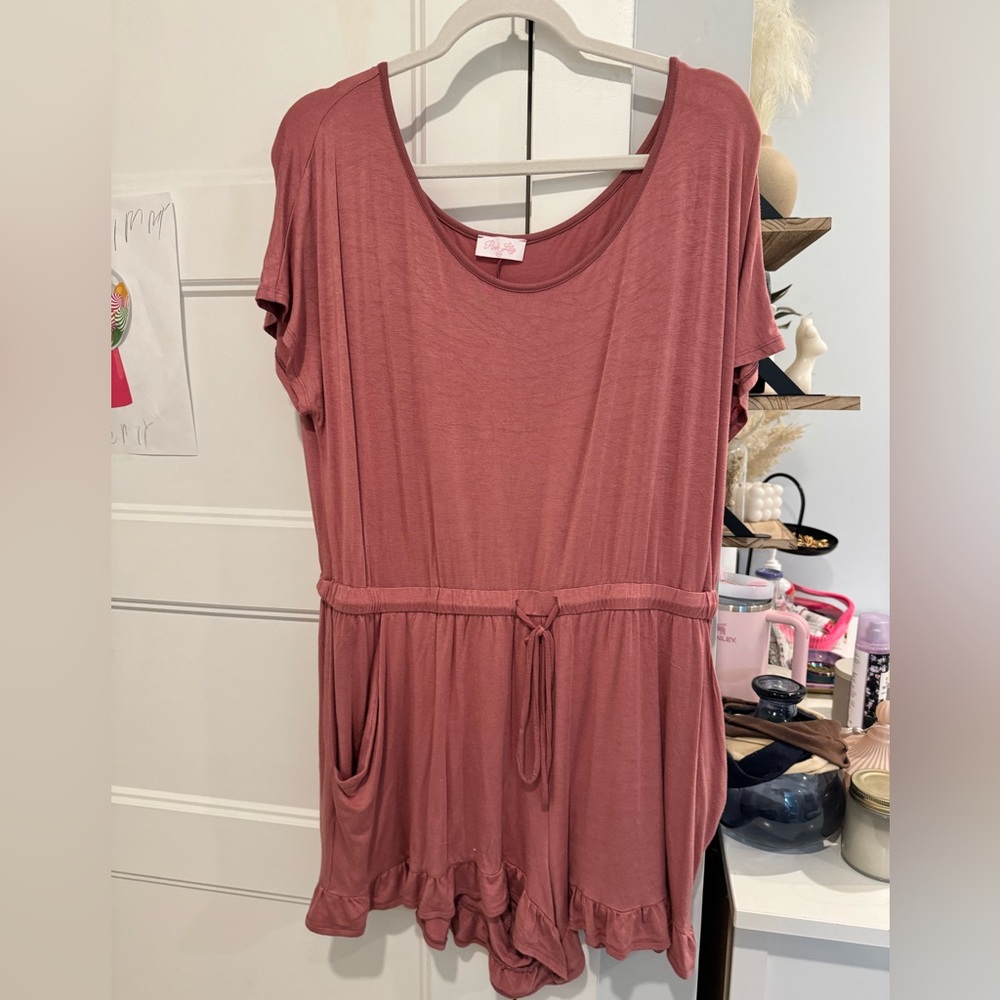 2XL pink lily romper!!!